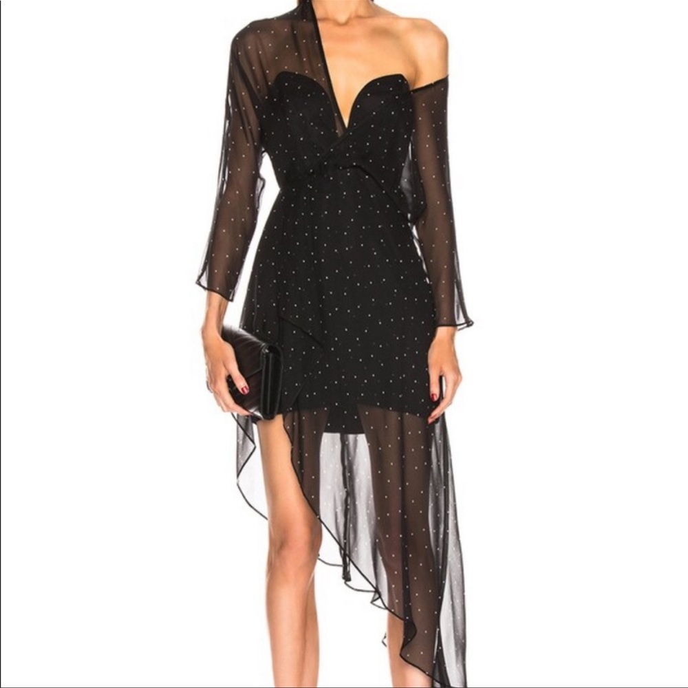 MICHELLE MASON | Bustier Off Shoulder Dress in Black ✨